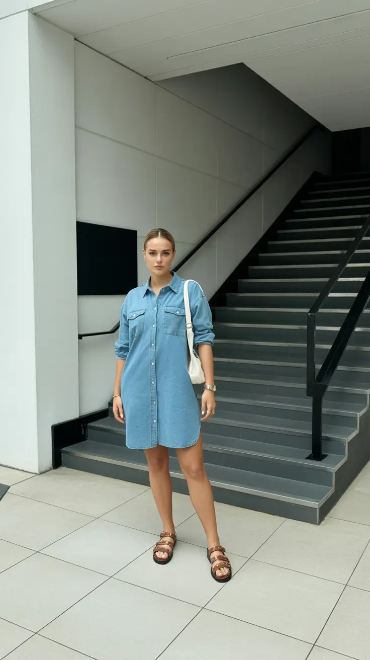 daytime spring outfits for women over 30 2026 Easy Denim Dresses for Effortless Spring Style