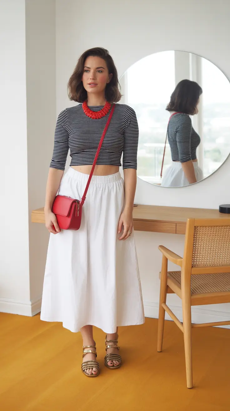 daytime spring outfits for women over 30 2026 Playful Balance Between Structure and Ease