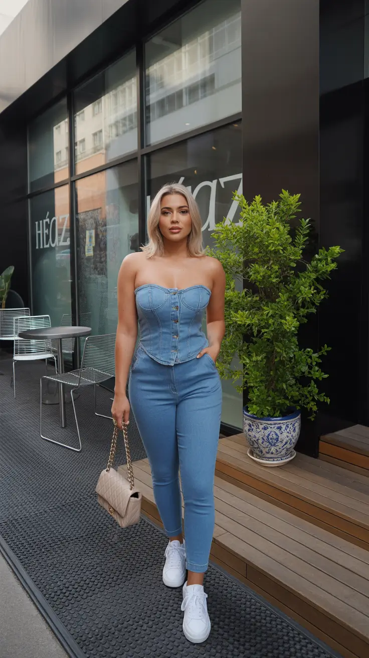 effortless denim spring outfits 2026 Denim as a Statement Silhouette
