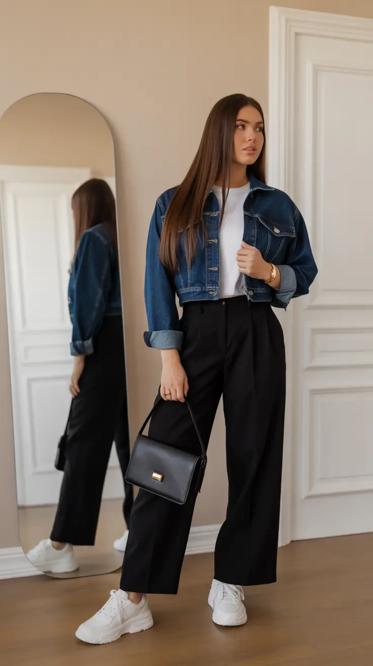 effortless denim spring outfits 2026 Polished Denim for Everyday Structure
