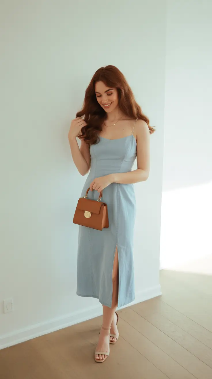 effortless denim spring outfits 2026 Denim Dresses That Feel Light Not Literal