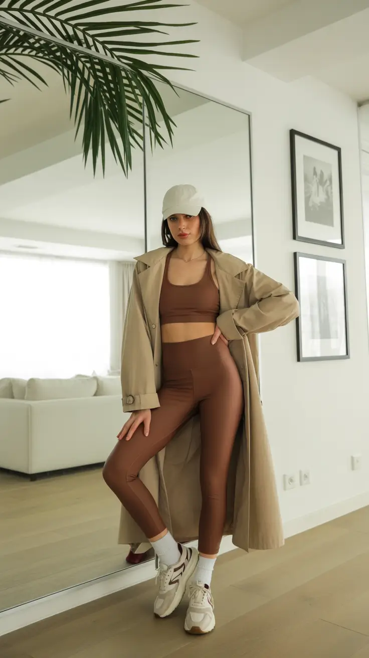 effortless spring athleisure outfits 2026 Warm Tones and Soft Layers for Indoors and Out