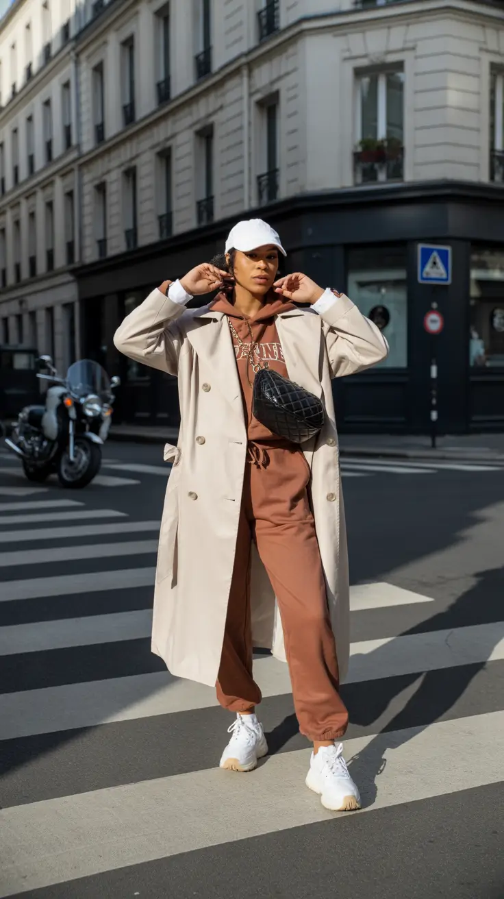 effortless spring athleisure outfits 2026 Sporty Layers with a Streetwise Twist