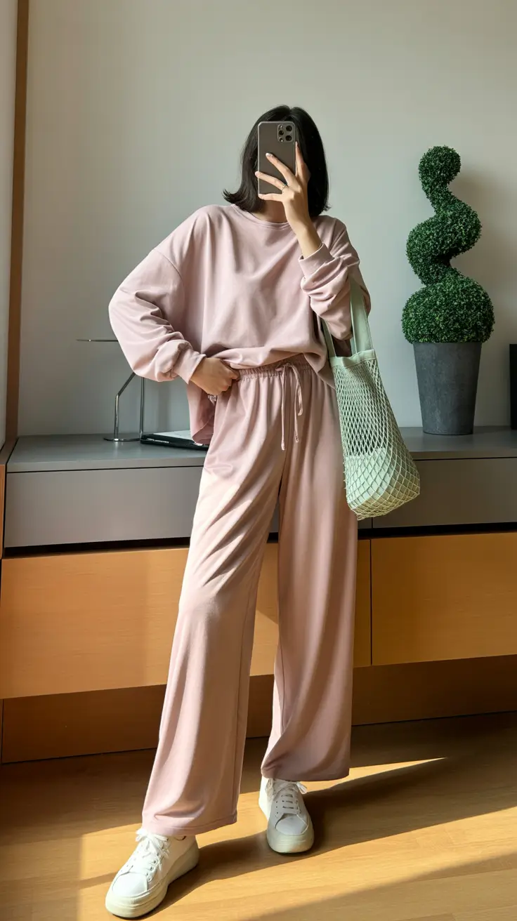 effortless spring athleisure outfits 2026 Soft Lounge Sets That Still Feel Public Ready