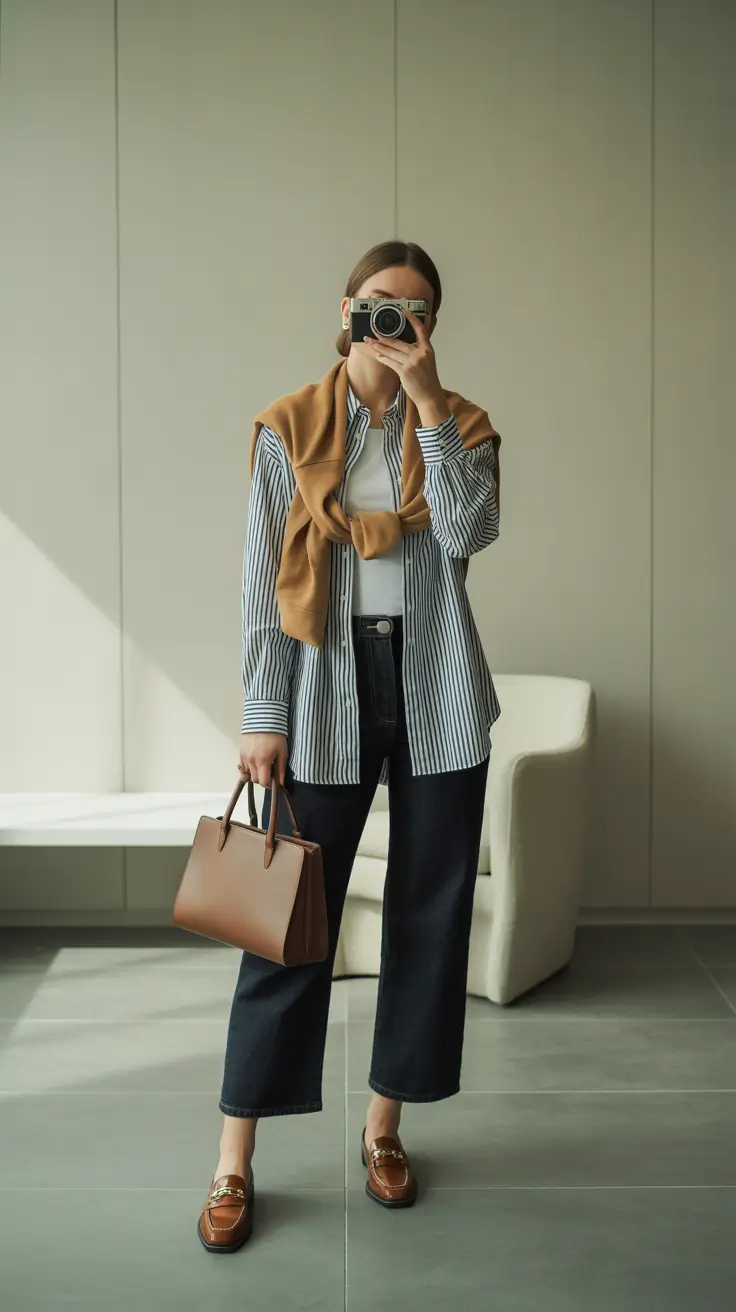 effortless spring outfit for Wednesday 2026 Layered Neutrals That Feel Calm and Collected