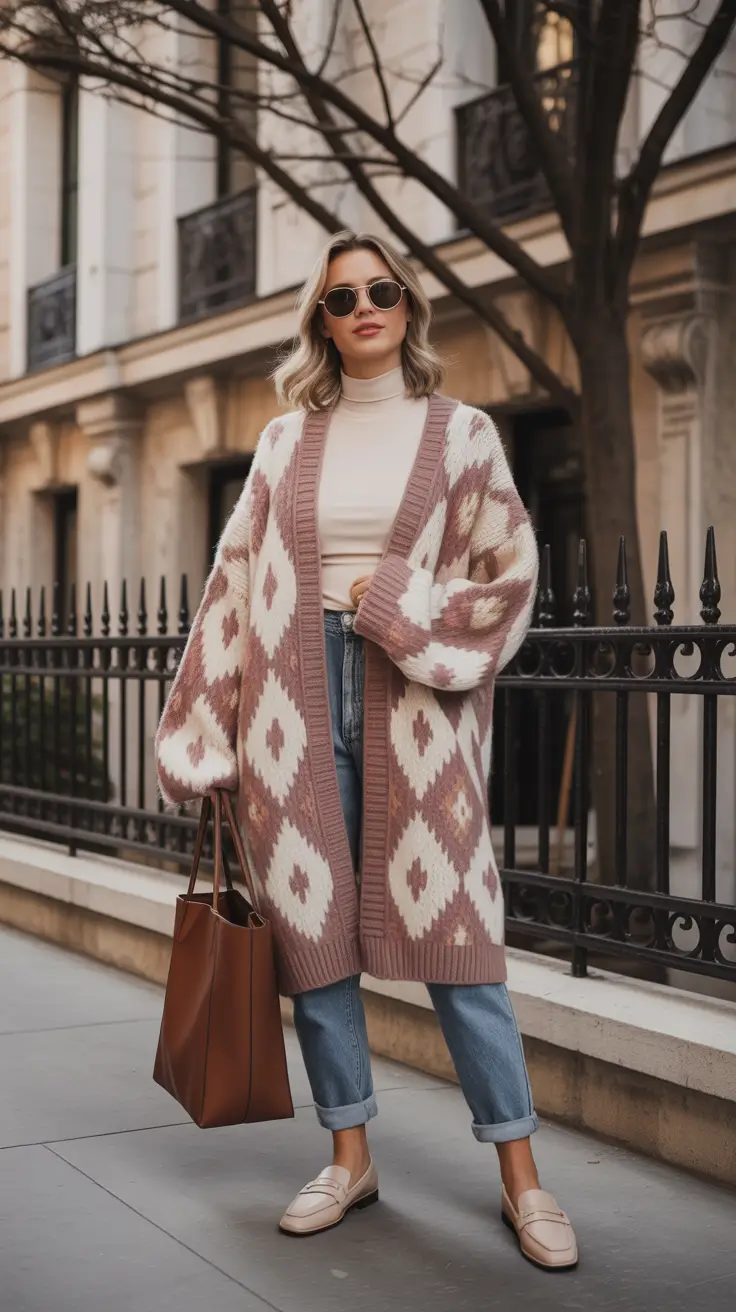 effortless spring outfit for Wednesday 2026 Cozy Patterns for Cool Spring Mornings