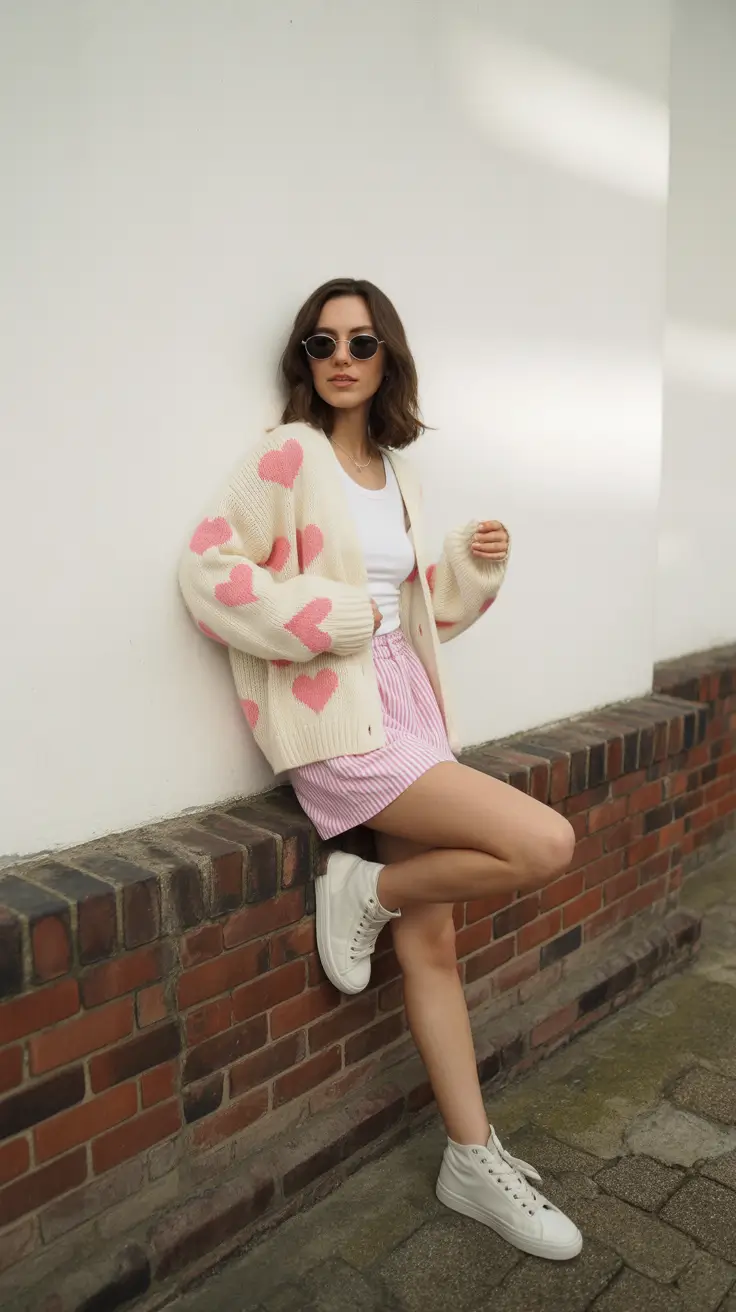 effortless spring outfit for Wednesday 2026 Soft Hearts and Casual Confidence