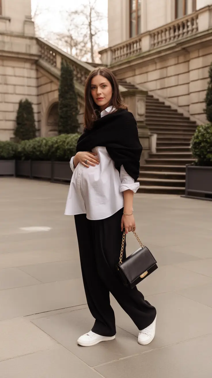 essential spring outfit for pregnant women 2026 Modern Classics With Soft Structure
