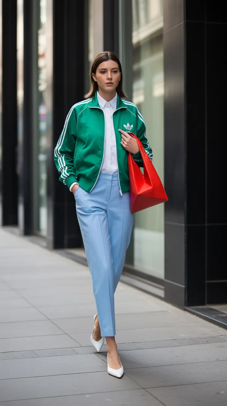 evening spring fashion outfits 2026 Sporty Tailoring for Modern City Nights