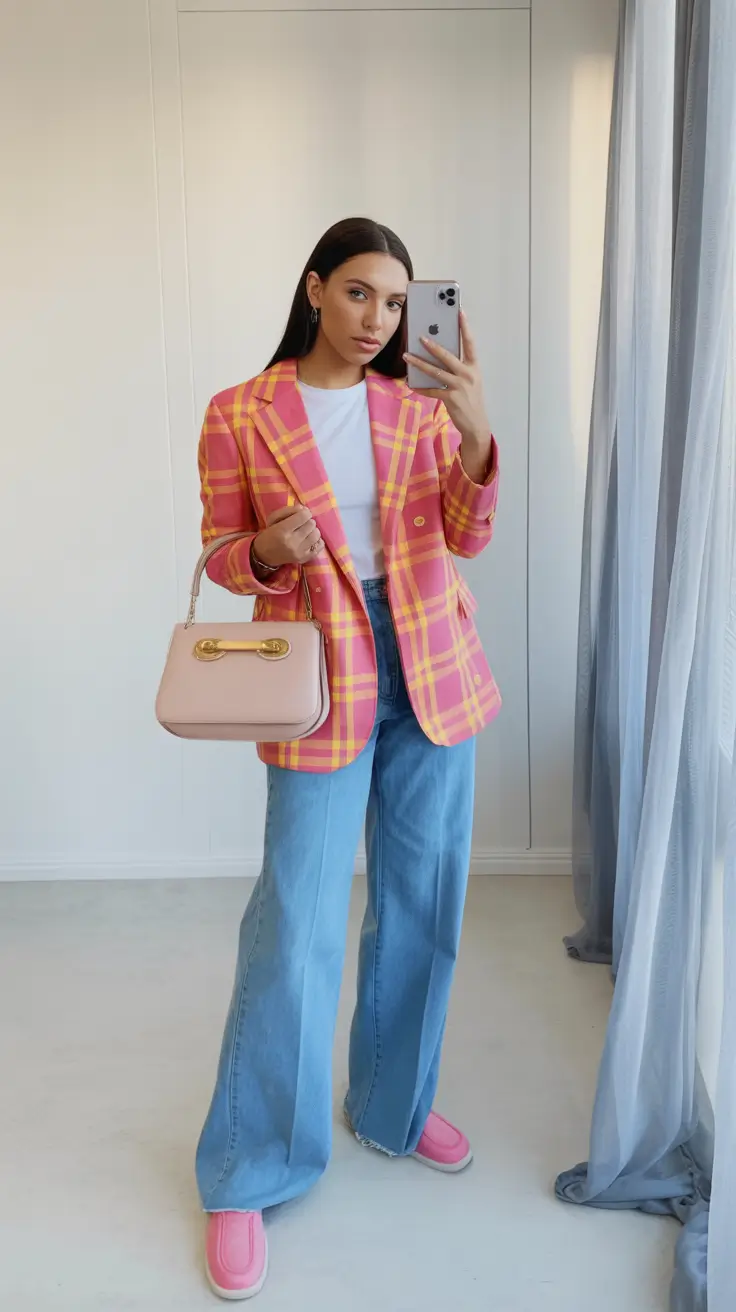 fashionable casual spring outfits 2026 Color-Forward Tailoring for Everyday Spring