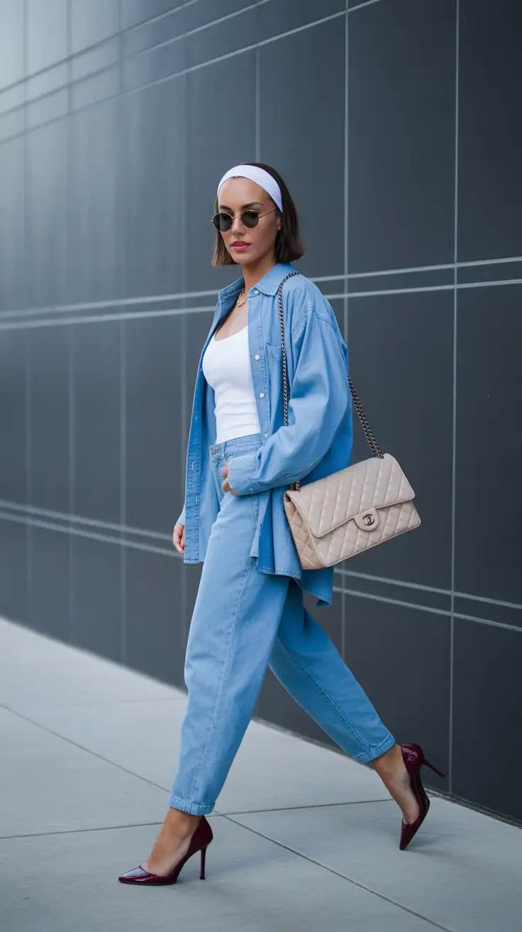 fashionable casual spring outfits 2026 Denim Confidence With a Feminine Finish