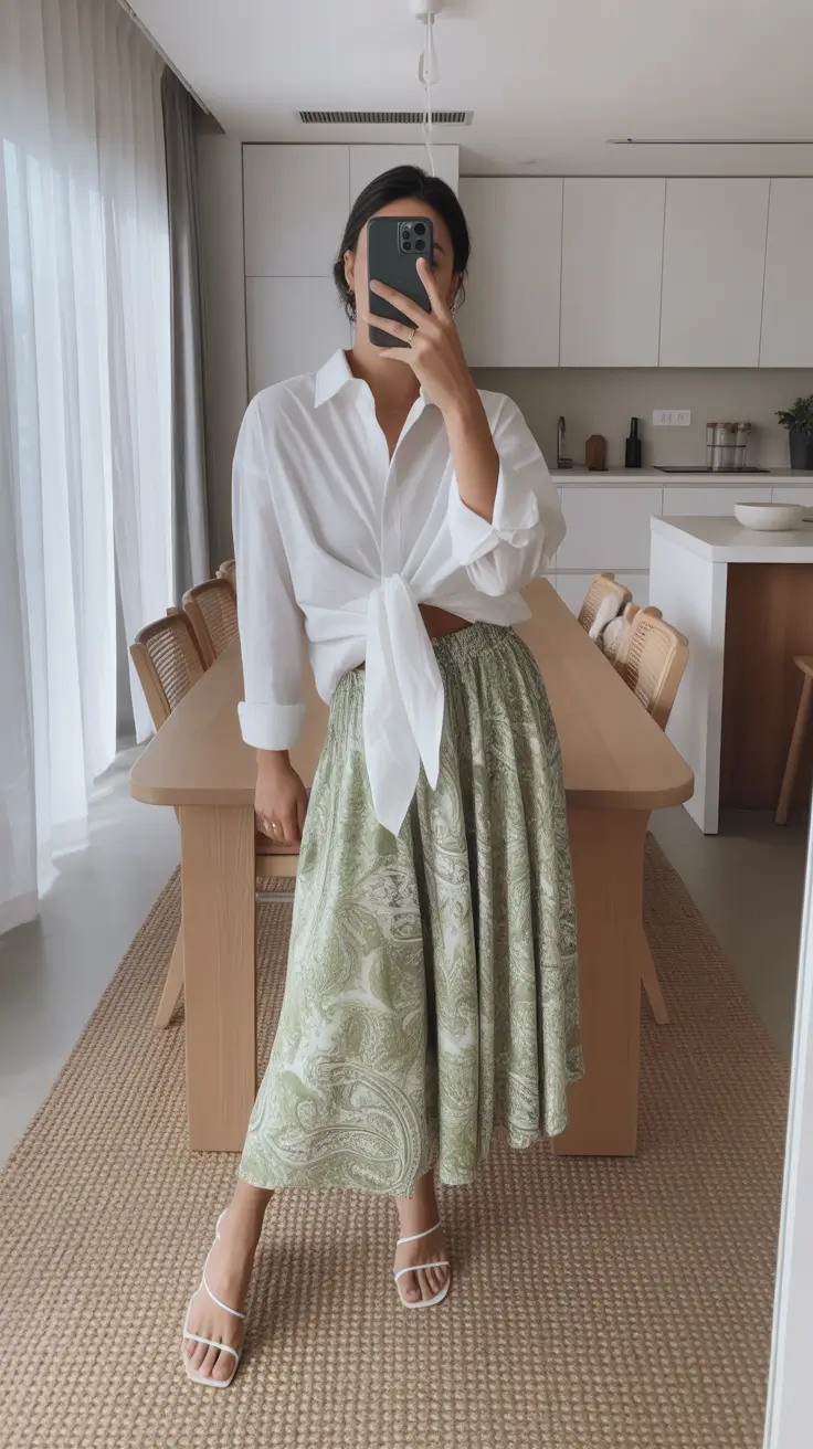 fashionable casual spring outfits 2026 Effortless Home-to-Street Spring Dressing