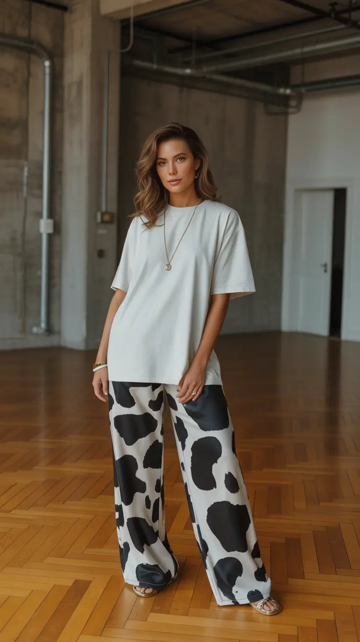 fashionable casual spring outfits 2026 Minimal Comfort With Graphic Impact