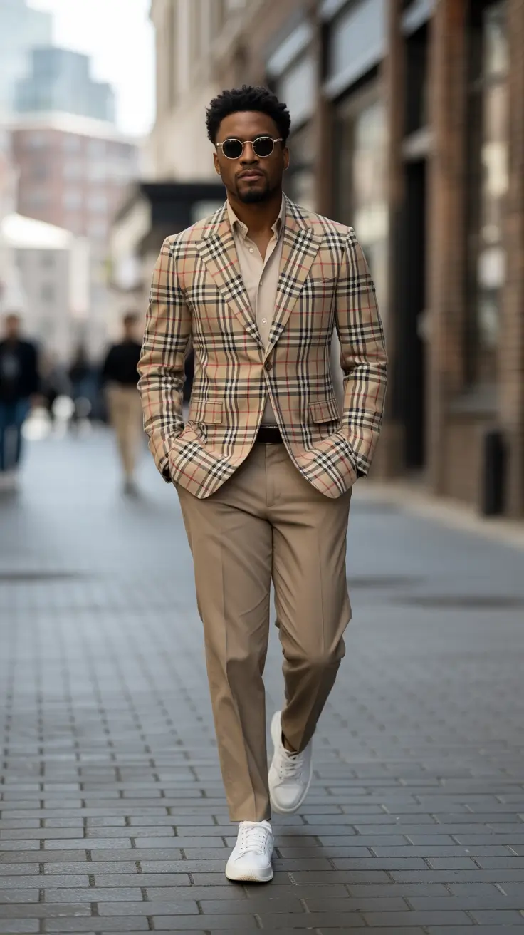 fashionable spring outfits for men 2026 Patterned Tailoring That Feels Confident, Not Loud