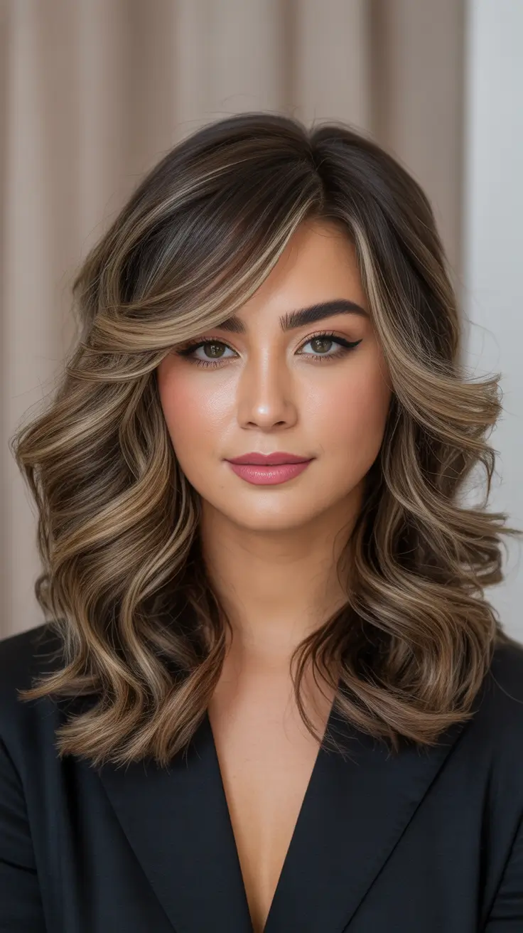 February Haircut Ideas 2026 Dimensional Bronde Waves With Polished Finish