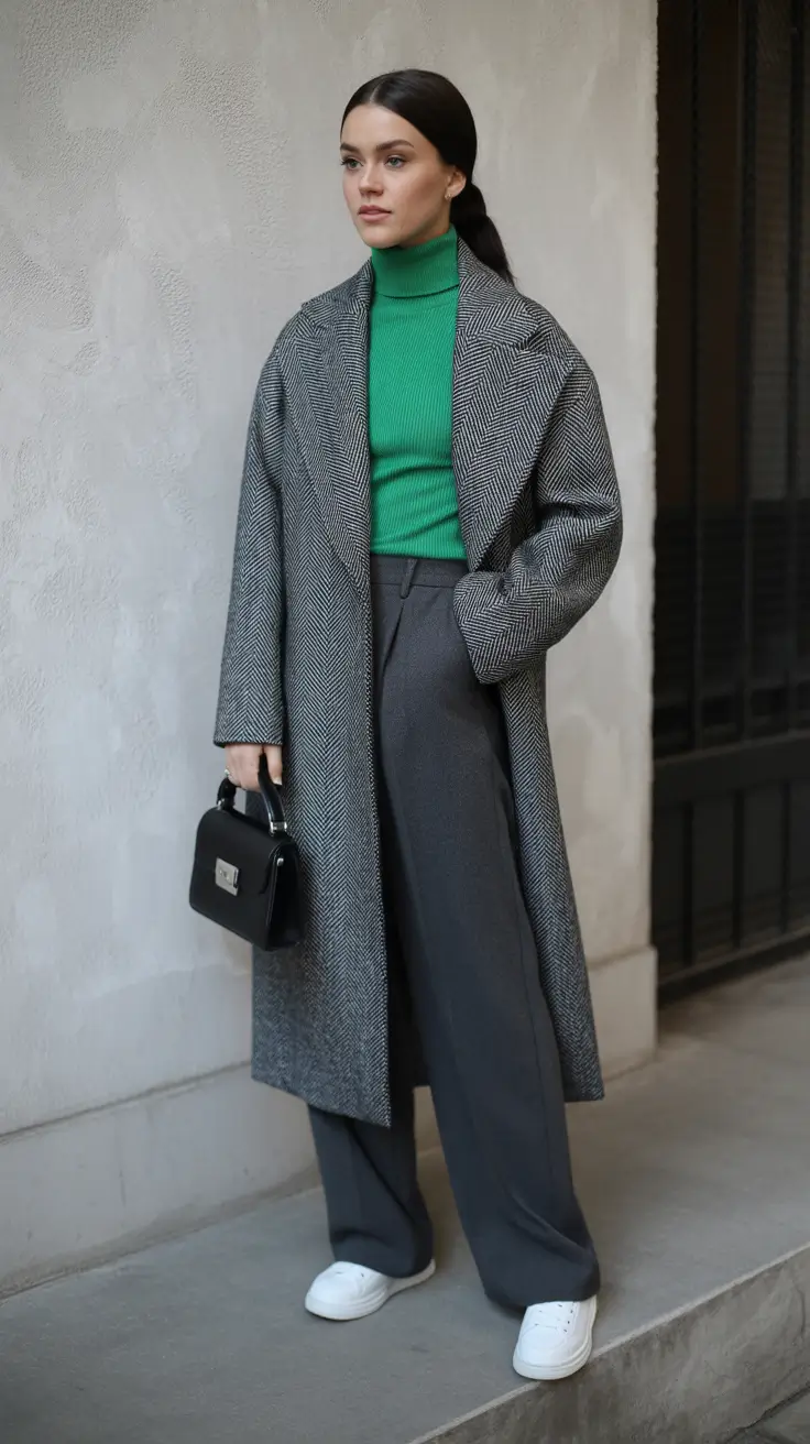 February outfits ideas 2026 Modern Office Neutrals With a Fresh Color Twist