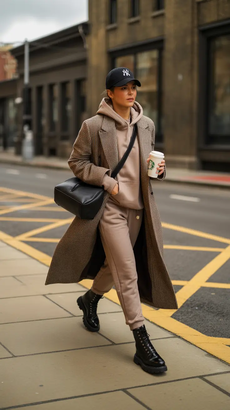 February outfits ideas 2026 Elevated Athleisure for Everyday City Life