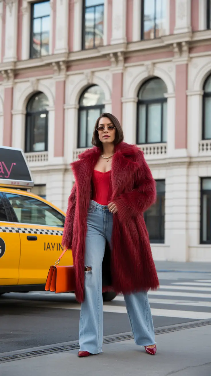 February outfits ideas 2026 Retro Glam With a Modern City Attitude