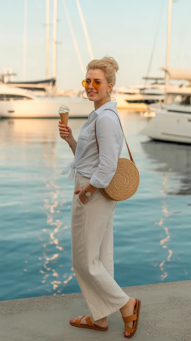 luxe spring wardrobe pieces 2026 coastal linen spring look