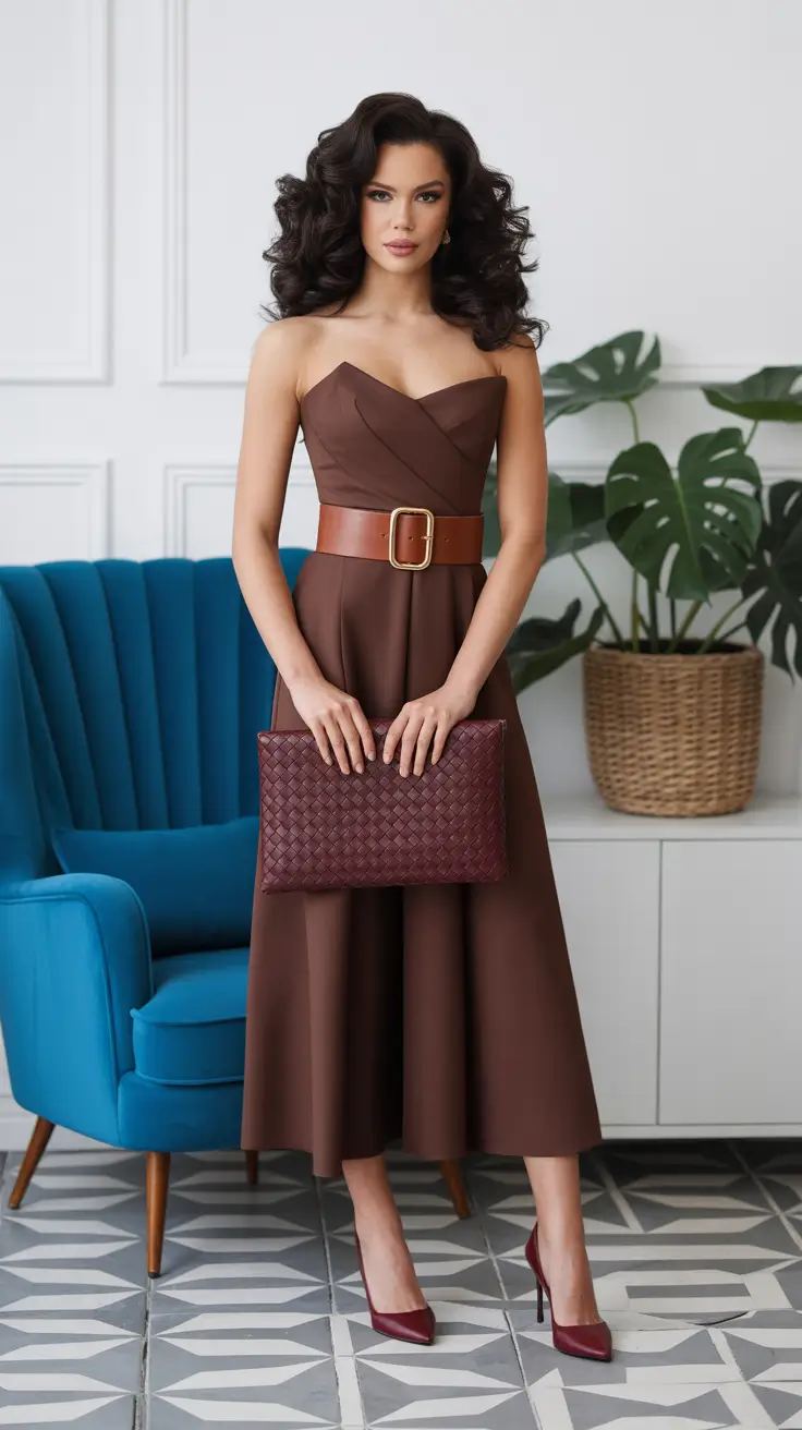 minimalist spring date night outfit 2026 Chocolate Tones That Feel Surprisingly Romantic