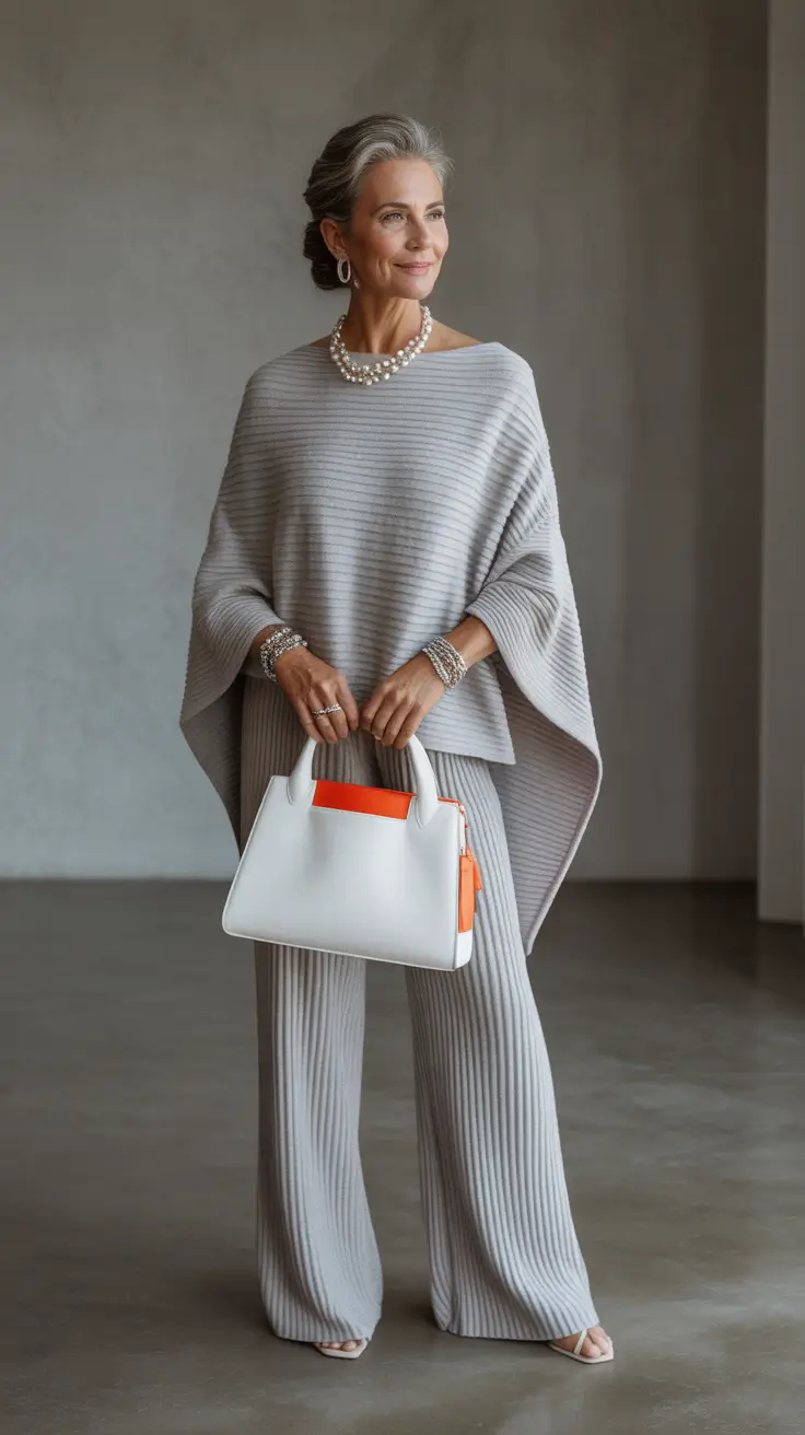 Minimalist Spring Outfits for Women Over 60 2026 Elevated Knitwear Look