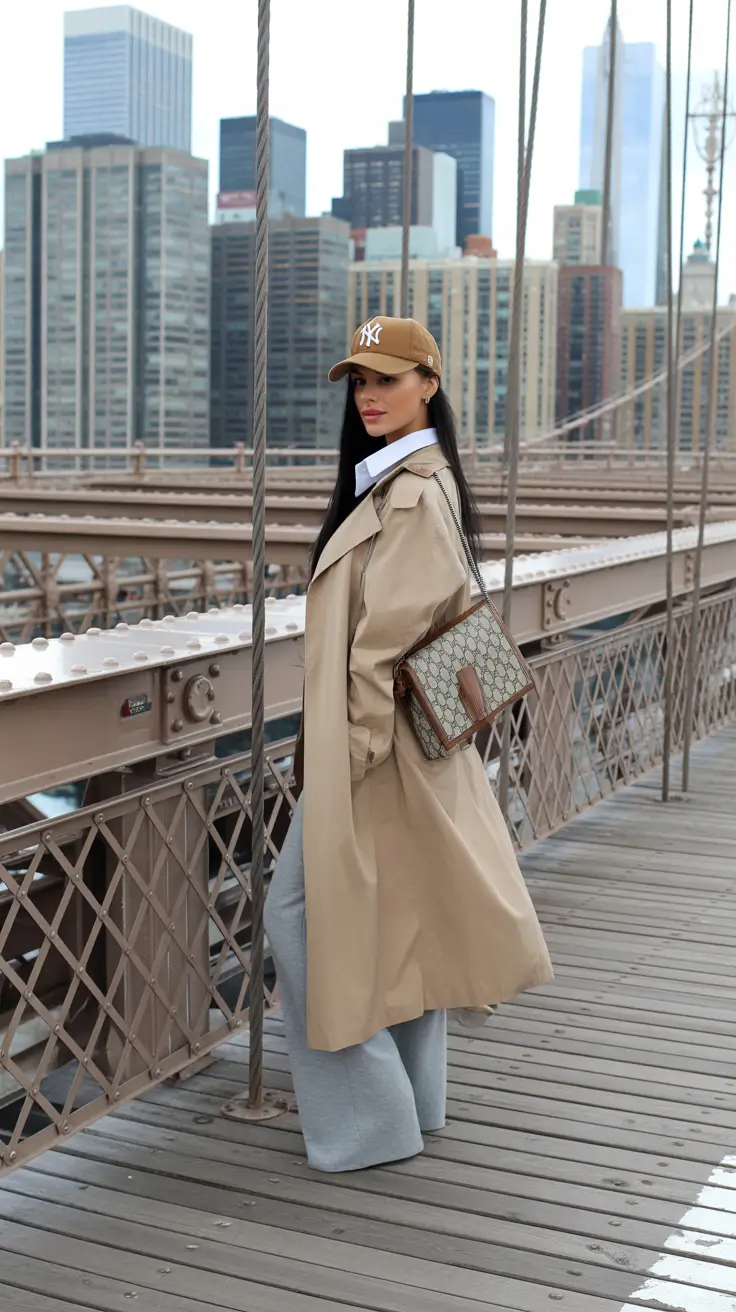 minimalist winter to spring outfits 2026 Iconic Trench Energy in Motion