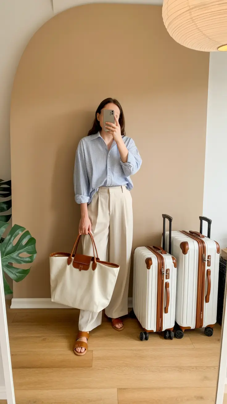 modern airport spring outfits 2026 Classic Pieces That Travel Well