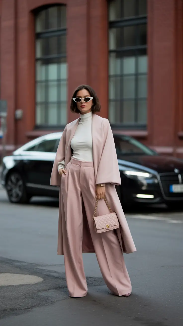 modern spring birthday outfit 2026 Modern blush tailoring with confident proportions