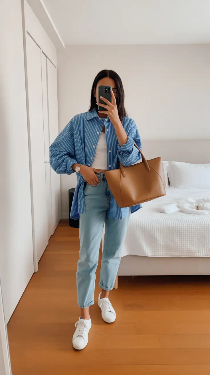 modern spring travel outfits 2026 Everyday Denim