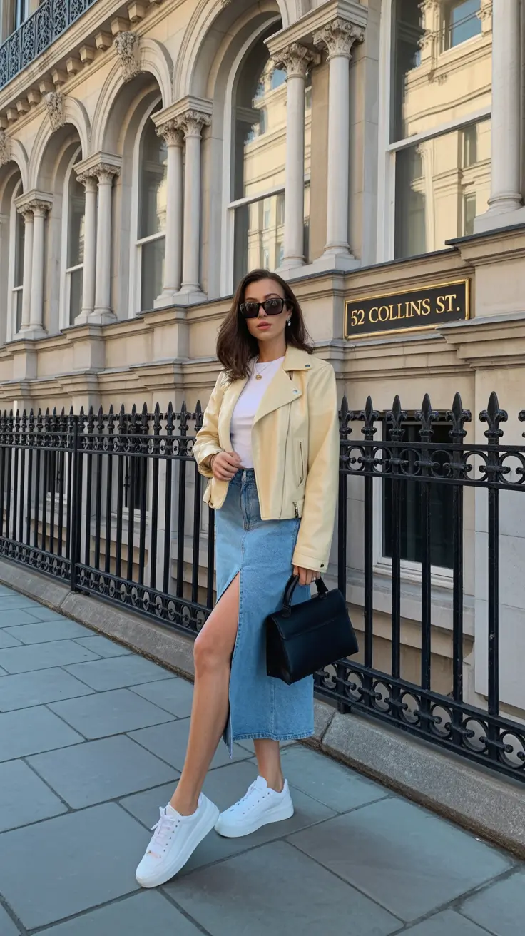 modern spring travel outfits 2026 Modern Denim City Edge