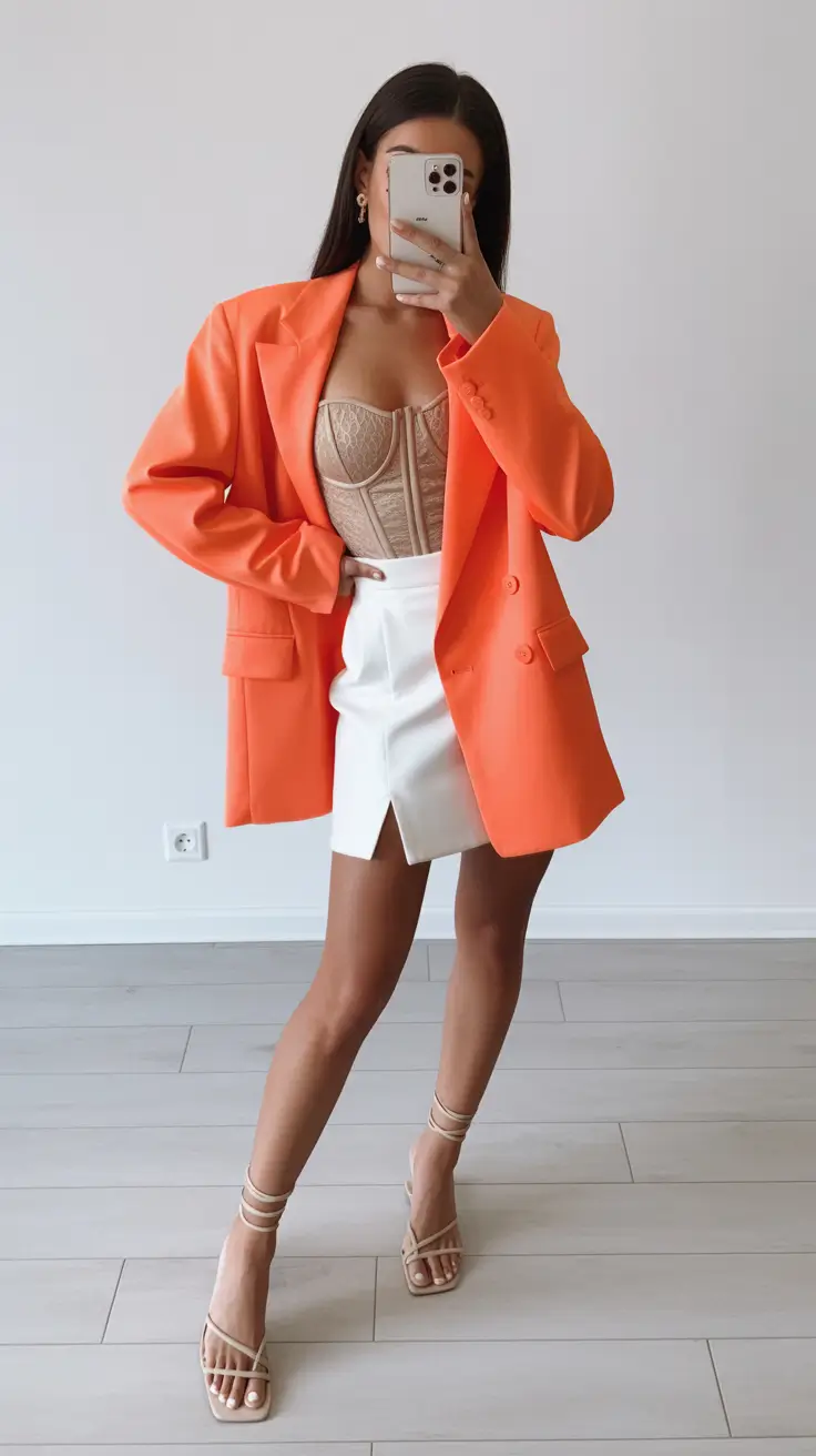 modest spring outfits stylish 2026 Warm Color Tailoring with a Feminine Base