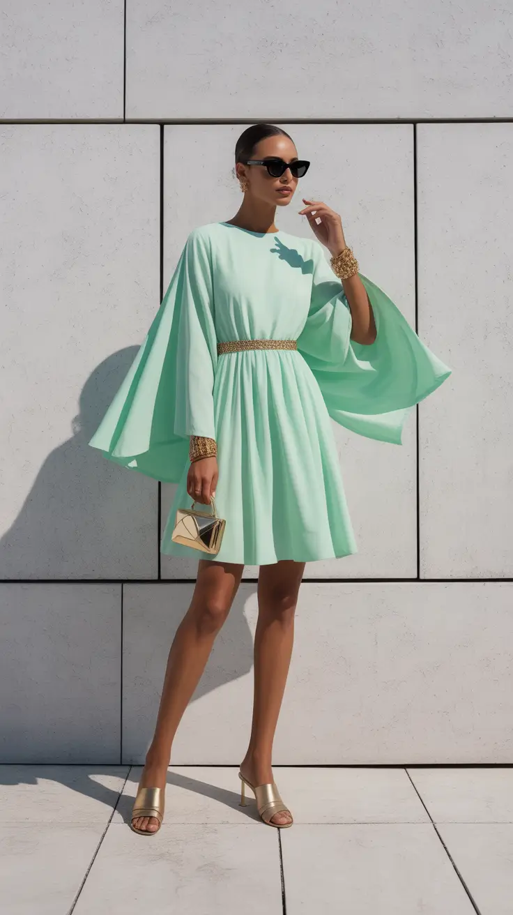 modest spring outfits stylish 2026 Mint Tones and Modern Modesty