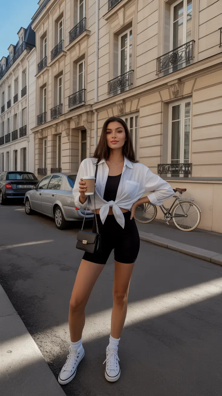 performance spring workout outfits 2026 Parisian Ease Meets Performance Basics