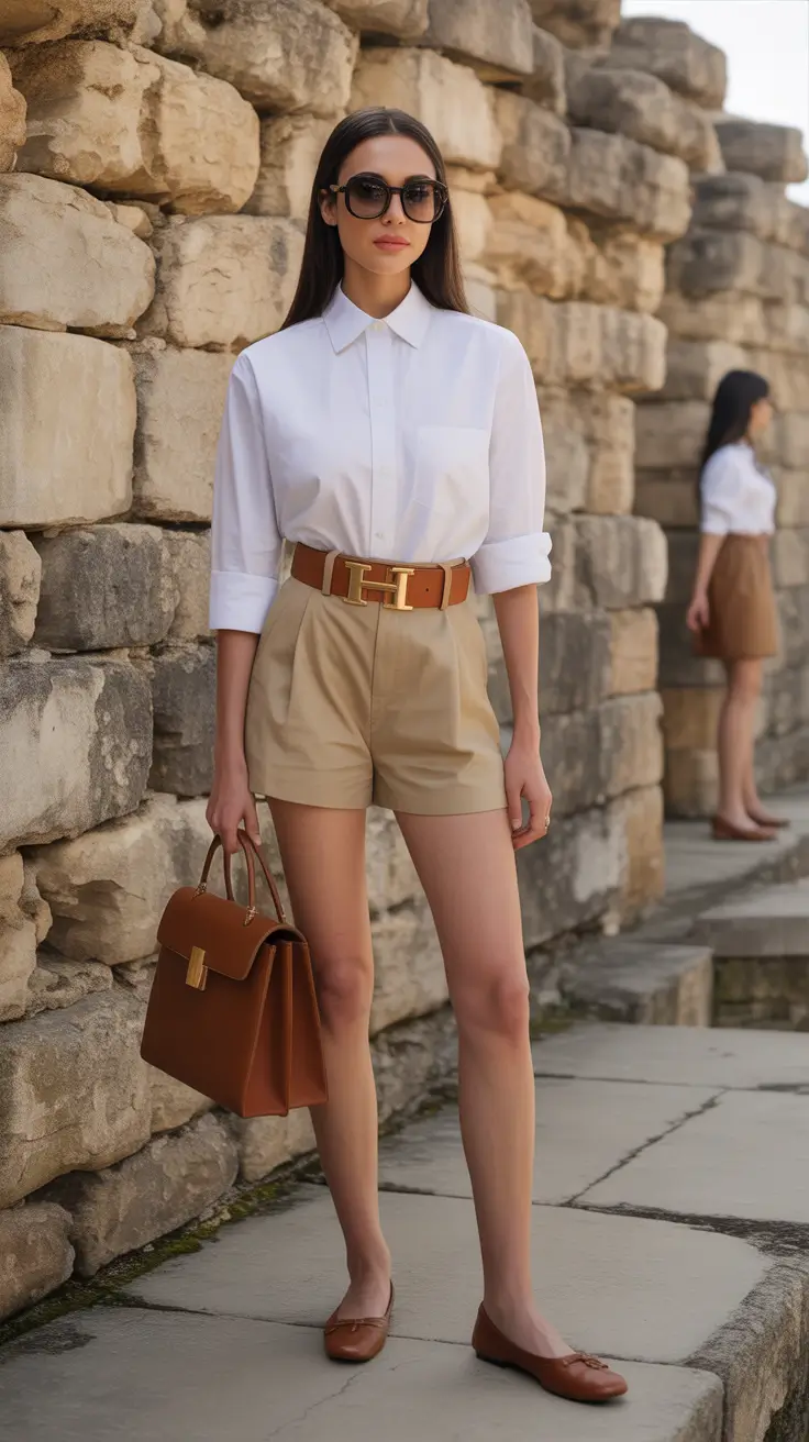 preppy old money spring outfits 2026 Warm Neutrals with Timeless Proportions