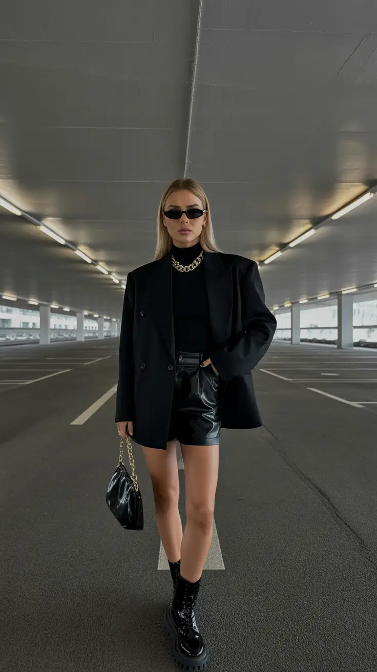 preppy old money spring outfits 2026 Dark Minimalism with a Preppy Backbone