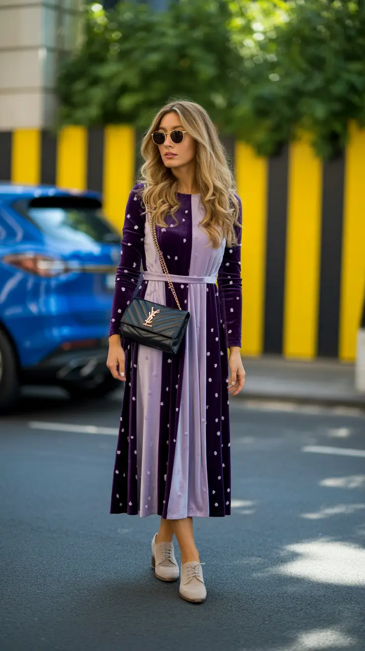 sophisticated spring wedding outfit 2026 Velvet Contrast With Quiet Romantic Depth