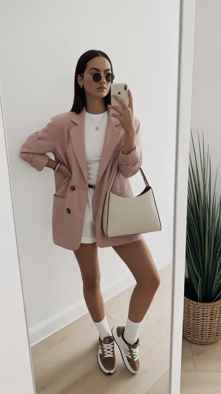 spring blazer outfits for work 2026 Blush Blazers for Relaxed Office Days
