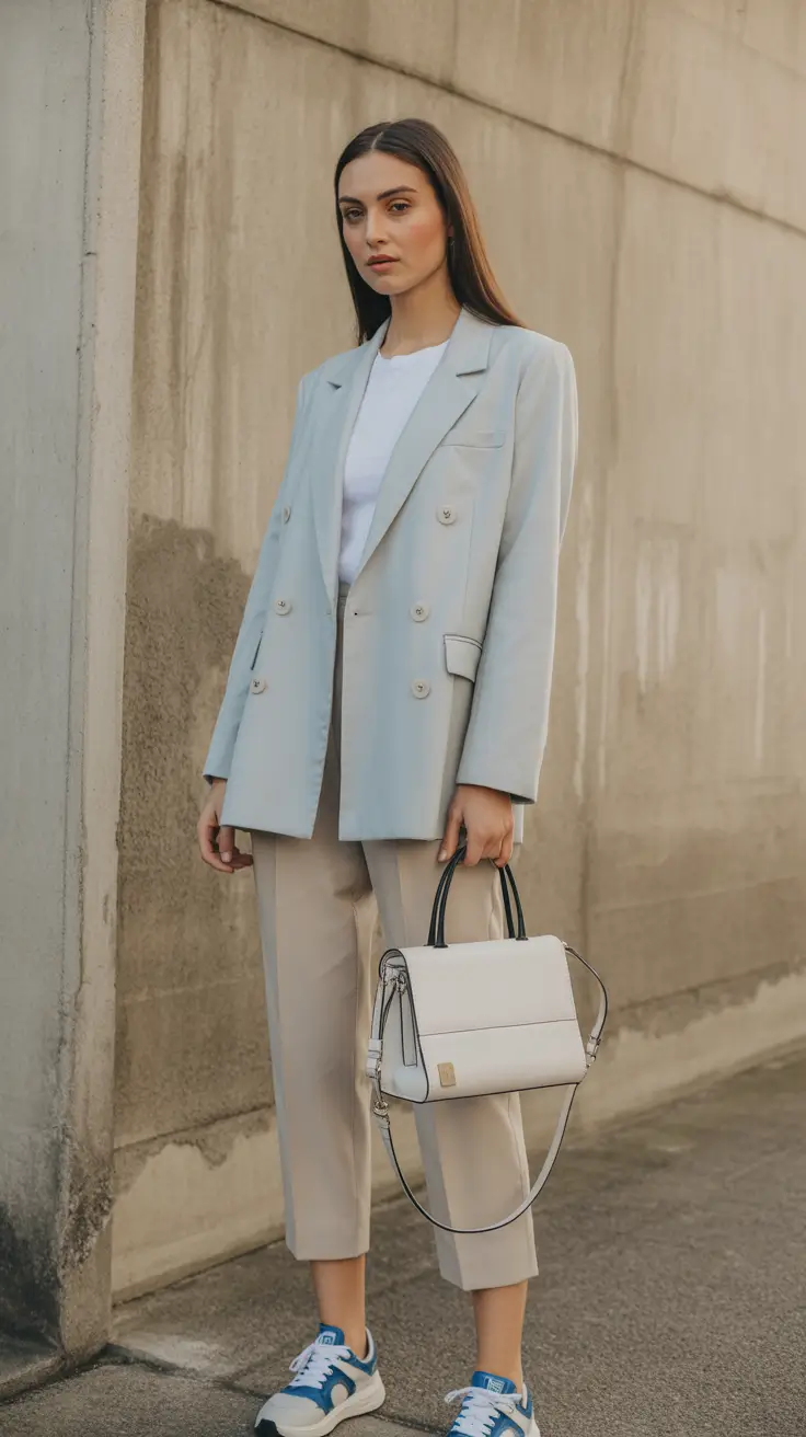 spring blazer outfits for work 2026 Soft Pastels That Still Mean Business