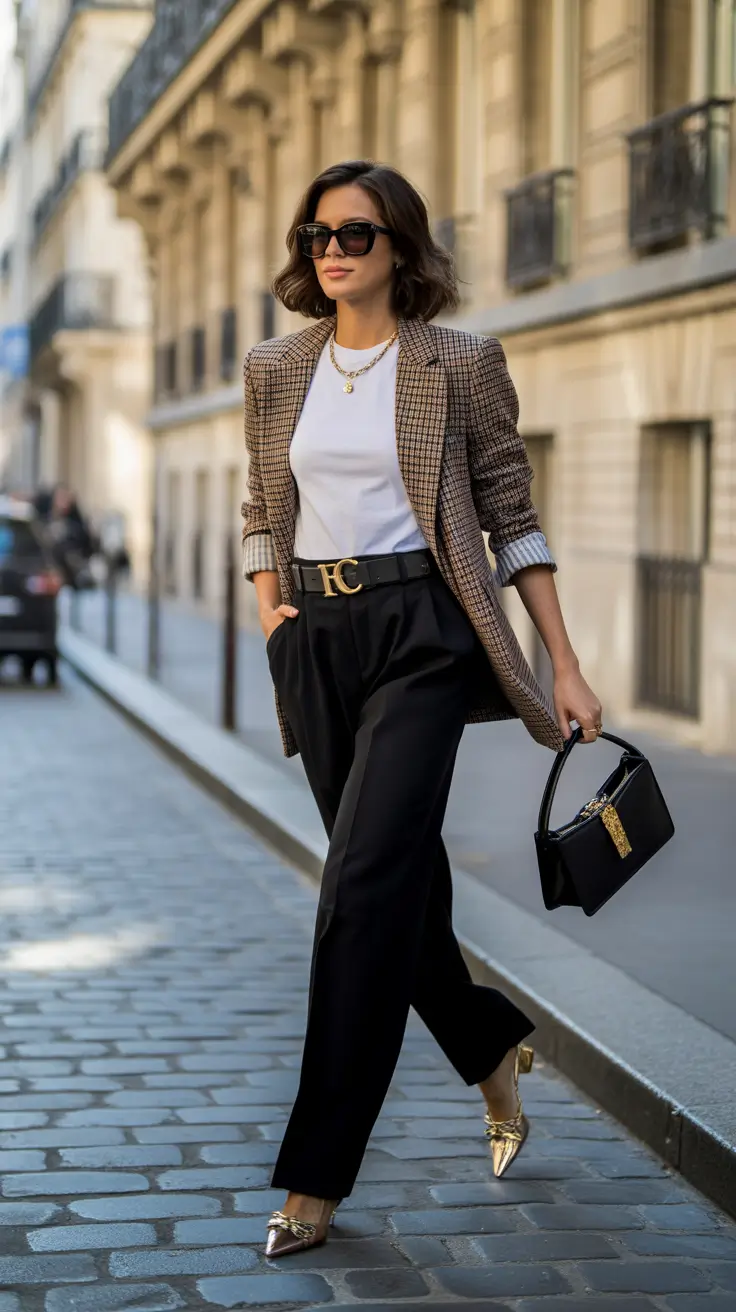 spring formal outfits ideas 2026 Classic Tailoring With a Quiet Parisian Mood