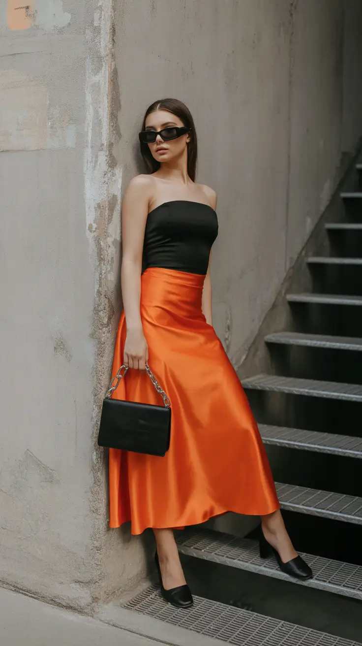 stylish date spring outfits for 2026 Bold Color for Confident Evenings