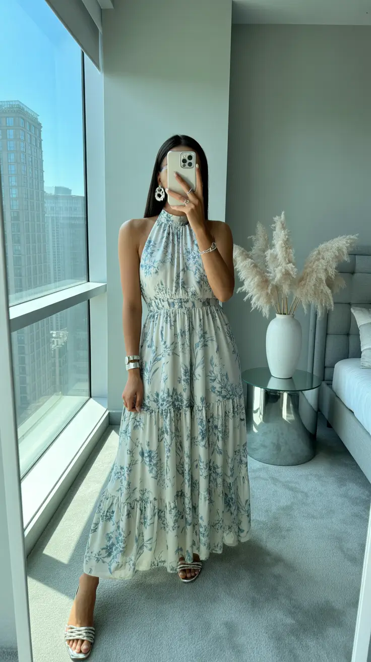 stylish date spring outfits for 2026 Light Florals With an Intimate Feel