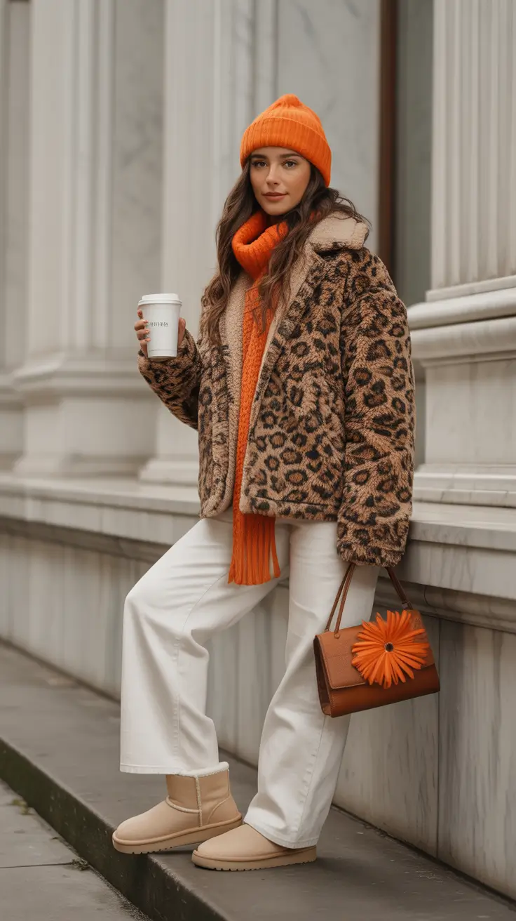 trending cold spring outfit 2026 Soft Neutrals With a Shot of Color