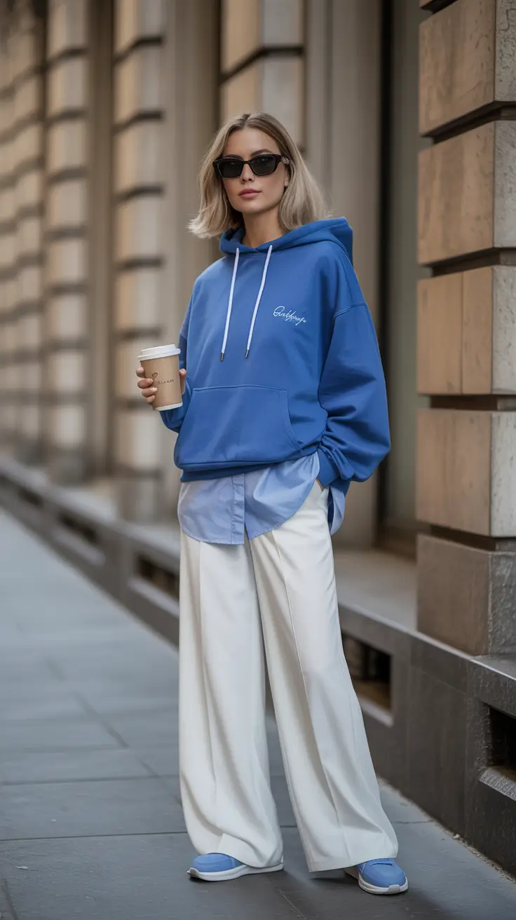 trendy spring outfit with sneakers 2026 Relaxed Tailoring