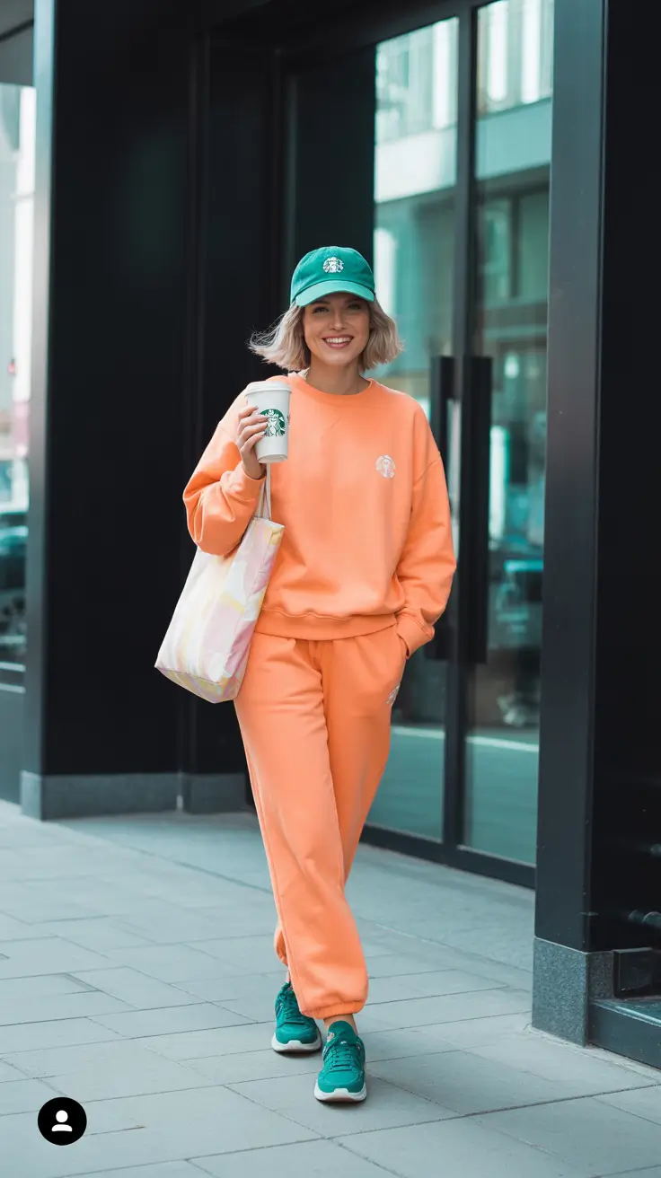 trendy spring outfit with sneakers 2026 Matching Set