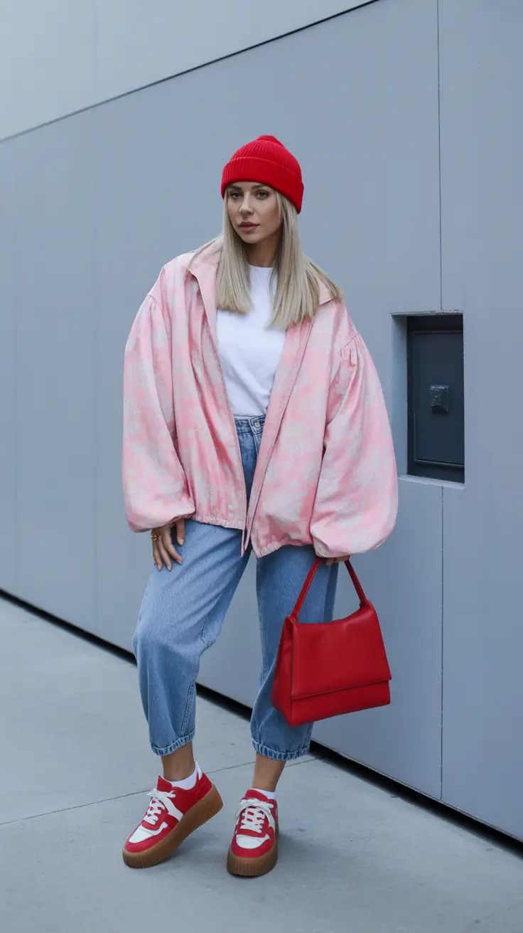 trendy spring outfit with sneakers 2026 Playful Layers