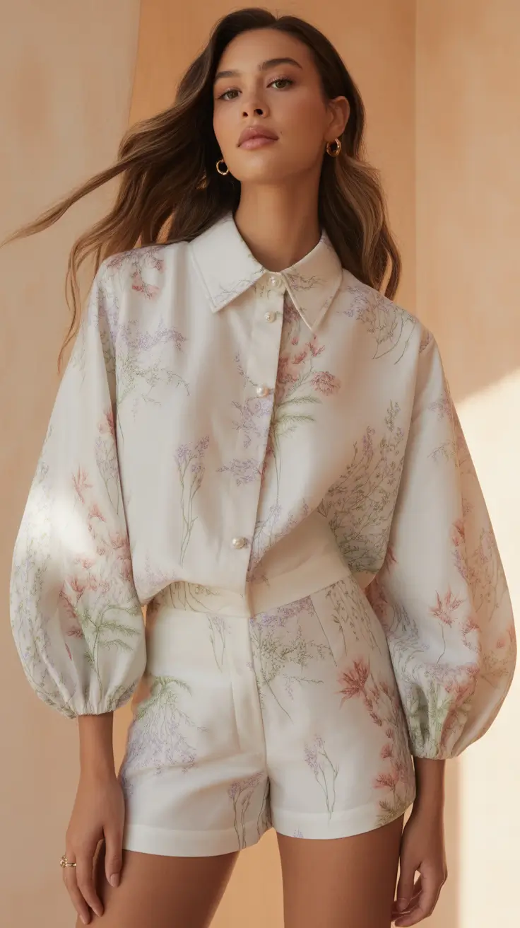 trendy spring party outfit for 2026 Soft Prints With a Tailored Feel