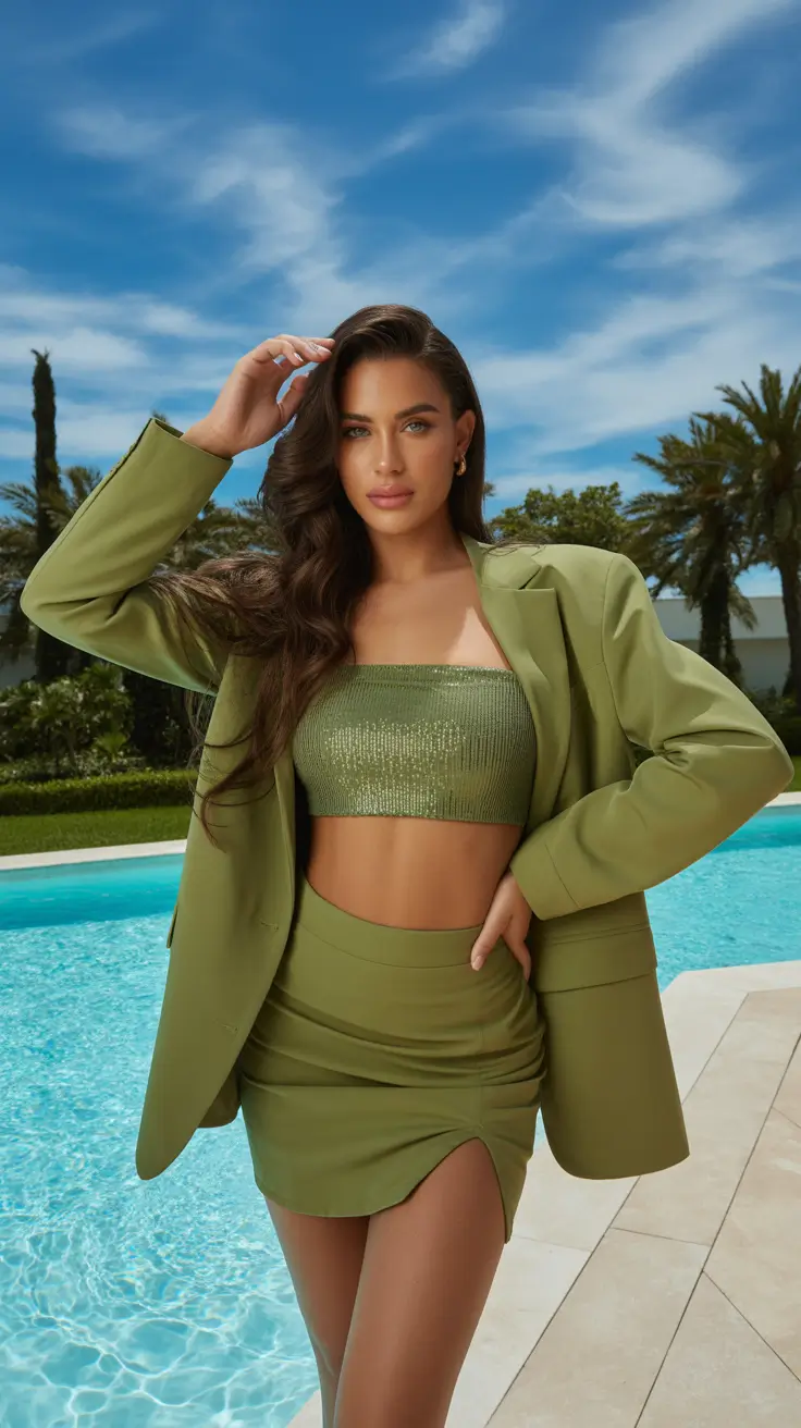 trendy spring party outfit for 2026 Resort-Inspired Tailoring for Day-to-Night Parties