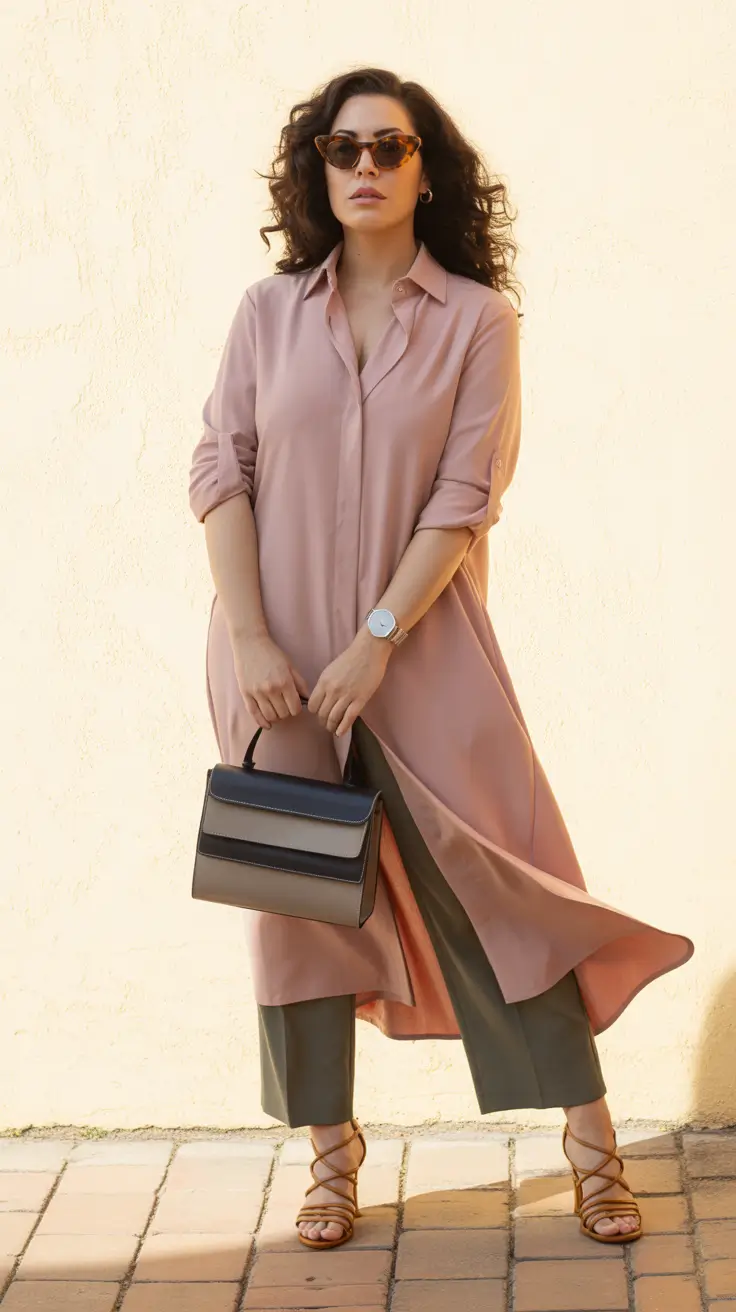 vibrant midsize spring outfits 2026 Fluid Layers That Move With You