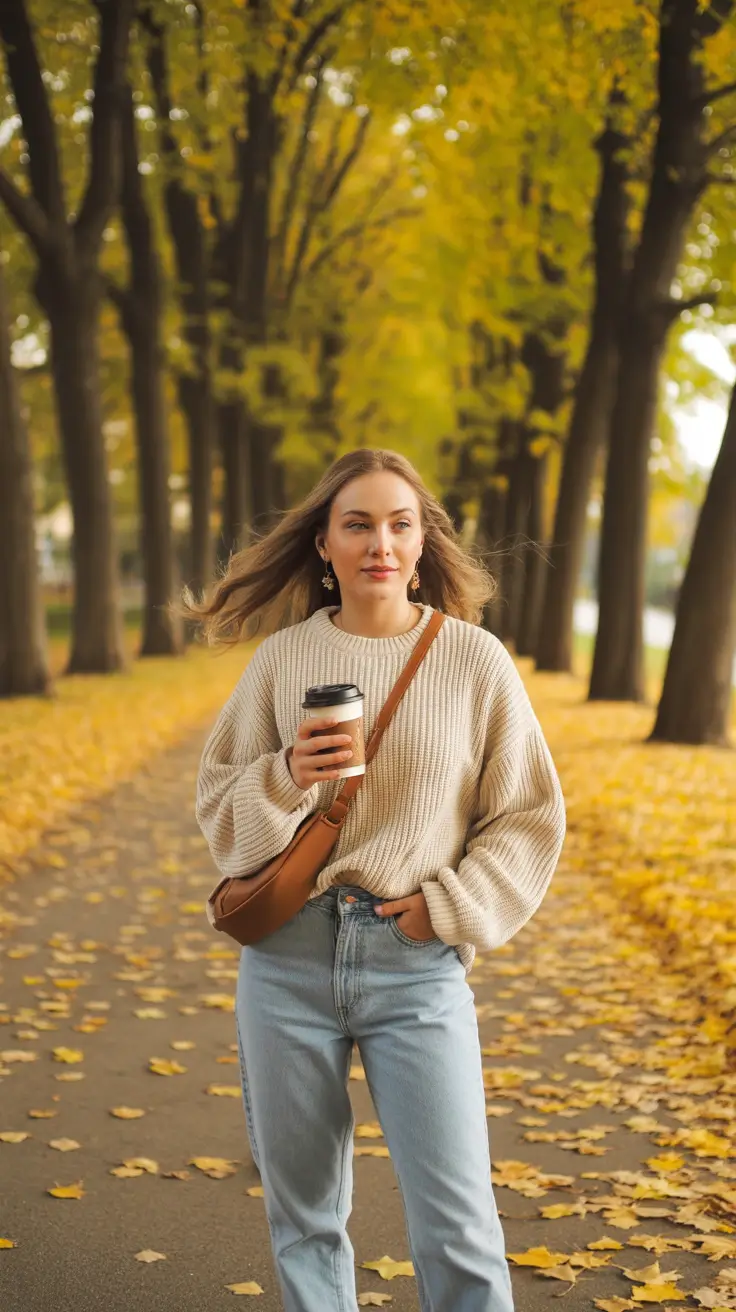 vibrant spring mom outfits 2026 Cozy Knitwear Meets Fresh Spring Denim