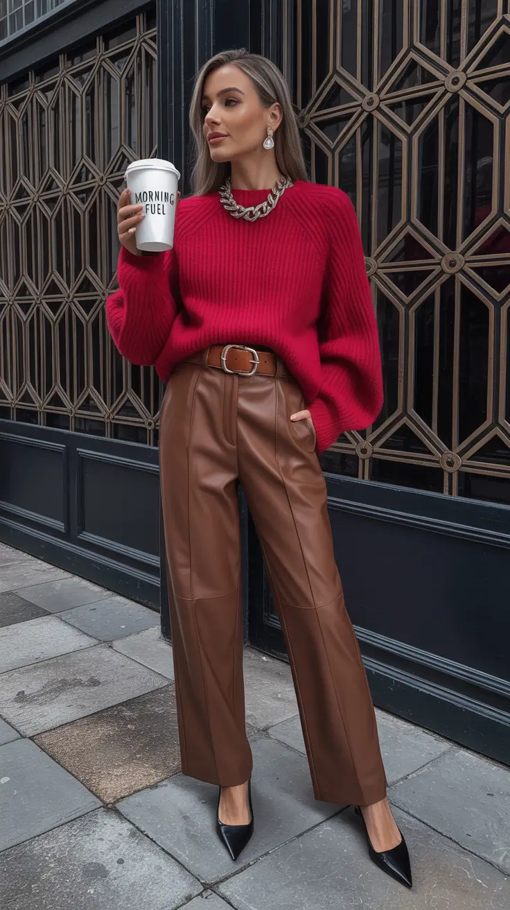 your spring capsule wardrobe 2026 Bold Knits With a Polished Backbone